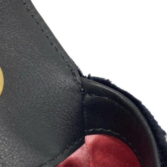 Auth GUCCI GG Marmont Quilting Small Shoulder Bag 443497 Black Velour - Picture 16 of 16